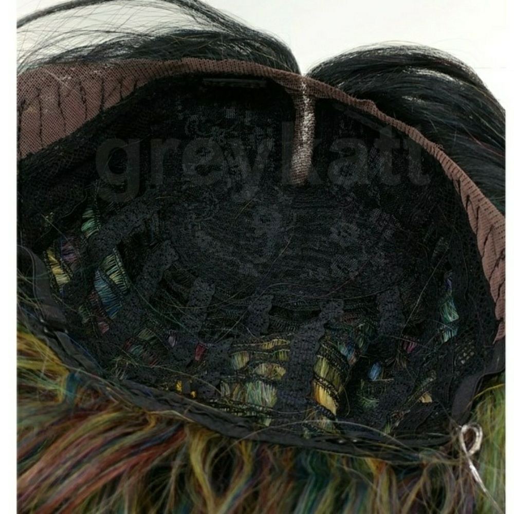 Oil Slick Blue green lace front Heat Safe Wig - Picture 5 of 5